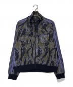 Needles×PURPLE THINGSニードルズ×パープルシングス）の古着「Track Jacket」｜ブラック×ブルー