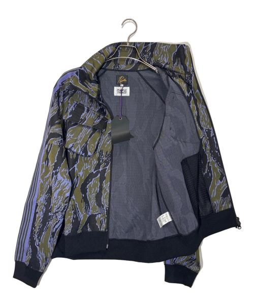 Needles（ニードルズ）Needles (ニードルズ) PURPLE THINGS (パープルシングス) Track Jacket ブラック×ブルー サイズ:Lの古着・服飾アイテム
