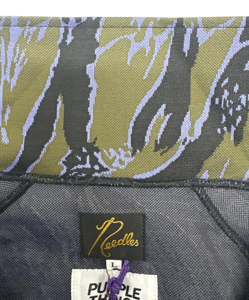 Needles（ニードルズ）Needles (ニードルズ) PURPLE THINGS (パープルシングス) Track Jacket ブラック×ブルー サイズ:Lの古着・服飾アイテム