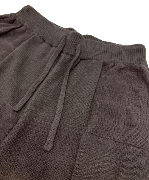 YOKE（ヨーク）YOKE (ヨーク) BLOCK CHECKED KNIT PANTS ダスティパープル サイズ:SIZE 3の古着・服飾アイテム