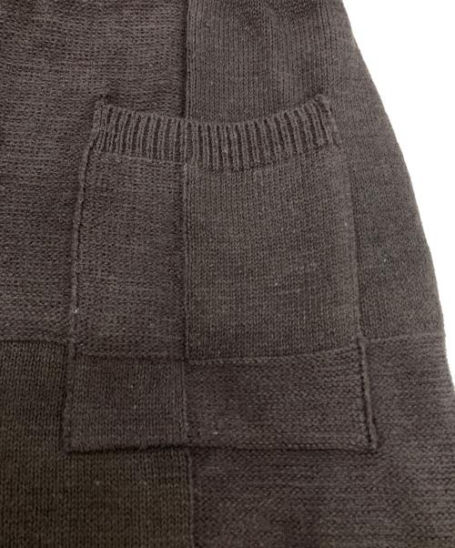 YOKE（ヨーク）YOKE (ヨーク) BLOCK CHECKED KNIT PANTS ダスティパープル サイズ:SIZE 3の古着・服飾アイテム