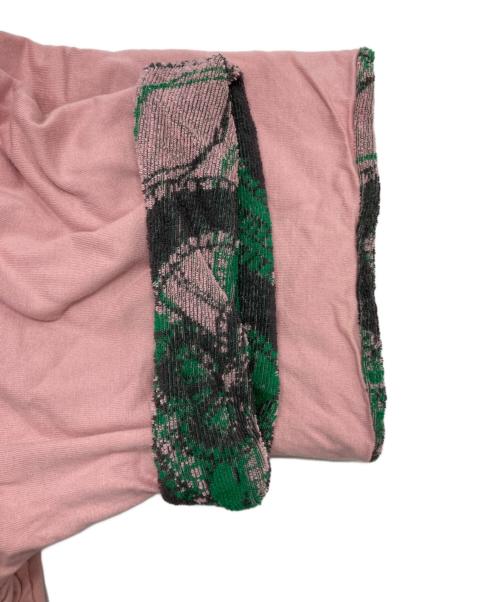 Needles（ニードルズ）Needles (ニードルズ) S/S RV T – PAPILLON PILE JQ. / PEACE ピンク サイズ:XLの古着・服飾アイテム