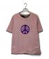 Needles（ニードルズ）の古着「S/S RV T – PAPILLON PILE JQ. / PEACE」｜ピンク