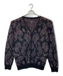 Needles（ニードルズ）の古着「Paysley Mohair Cardigan」｜パープル×ブラック