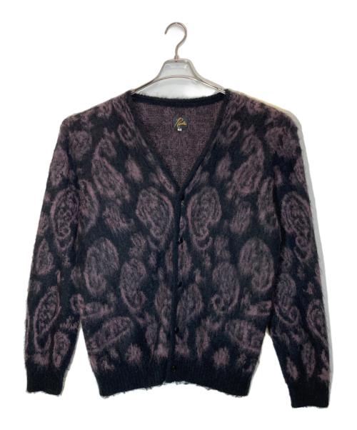 Needles（ニードルズ）Needles (ニードルズ) Paysley Mohair Cardigan パープル×ブラック サイズ:Ⅿの古着・服飾アイテム