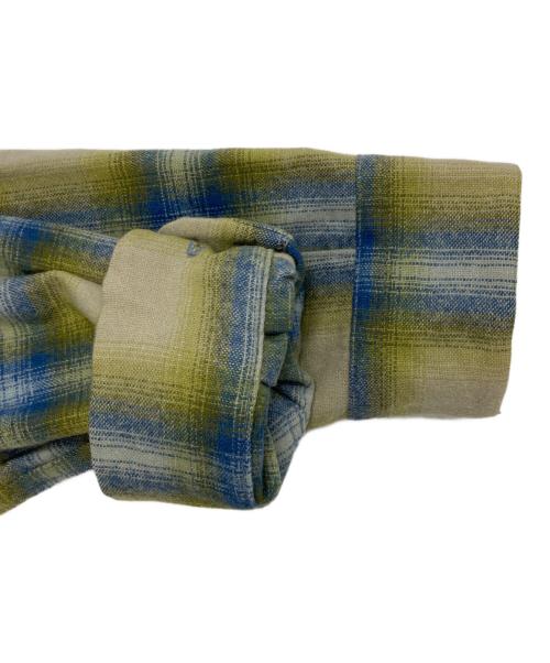 PENDLETON（ペンドルトン）PENDLETON (ペンドルトン) オンブレチェックオープンカラーシャツ ブルー×ベージュ サイズ:XSの古着・服飾アイテム