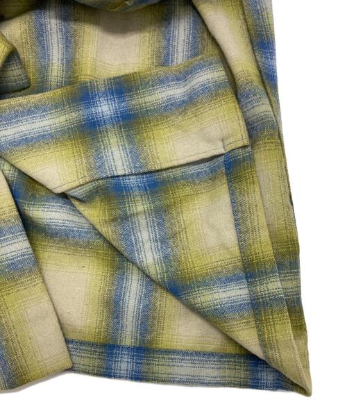 PENDLETON（ペンドルトン）PENDLETON (ペンドルトン) オンブレチェックオープンカラーシャツ ブルー×ベージュ サイズ:XSの古着・服飾アイテム