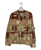 AiEエーアイイー）の古着「WRD Jacket-Art Motif Rug」｜ベージュ×ブラック