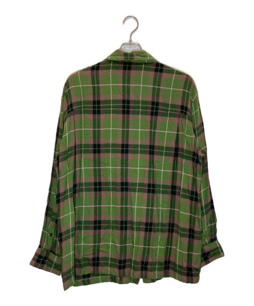 LAD MUSICIAN（ラッドミュージシャン）LAD MUSICIAN (ラッドミュージシャン) MODAL PUNK CHECKチェックシャツ グリーン サイズ:42の古着・服飾アイテム