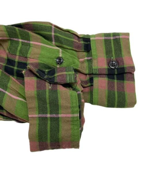 LAD MUSICIAN（ラッドミュージシャン）LAD MUSICIAN (ラッドミュージシャン) MODAL PUNK CHECKチェックシャツ グリーン サイズ:42の古着・服飾アイテム