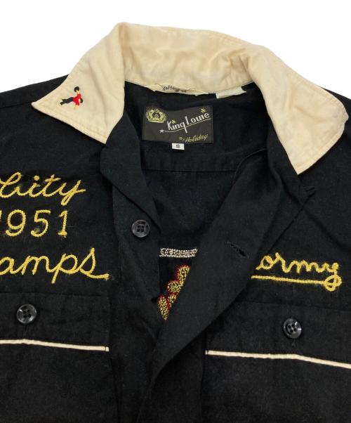 KING LOUIE（キングルイ）KING LOUIE (キングルイ) ボーリングシャツ ブラック サイズ:Sの古着・服飾アイテム