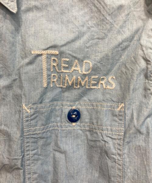 Pherrow's（フェローズ）Pherrow's (フェローズ) 刺繍シャンブレーシャツ ブルー サイズ:SIZE 16 1/2の古着・服飾アイテム