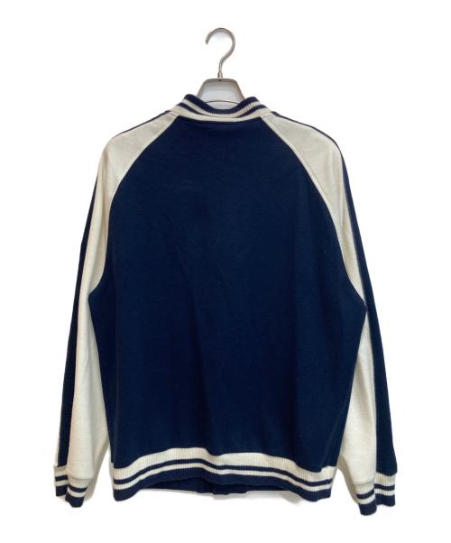 SOPHNET.（ソフネット）SOPHNET. (ソフネット) ACRYLIC WOOL STADIUM JACKET ネイビー サイズ:Lの古着・服飾アイテム