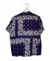 Needles (ニードルズ) NOMA t.d. (ノーマティーディー) カットオフ総柄オープンカラーシャツ パープル サイズ:Ⅿ：10000円