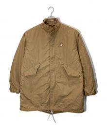 HUMAN MADE（ヒューマンメイド）の古着「カモ刺繍ライナー付きモッズコート」｜ベージュ