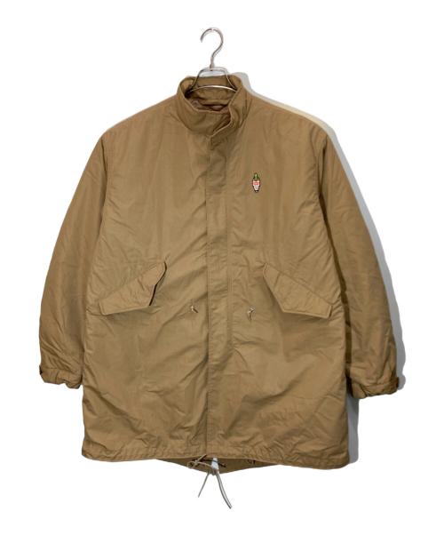 HUMAN MADE（ヒューマンメイド）HUMAN MADE (ヒューマンメイド) カモ刺繍ライナー付きモッズコート ベージュ サイズ:Ⅿの古着・服飾アイテム