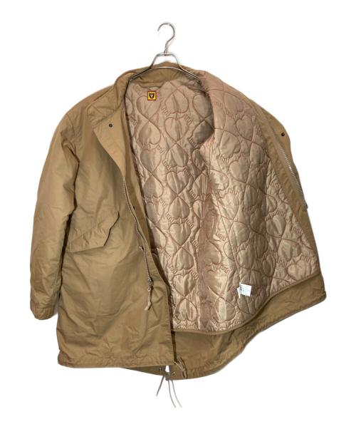 HUMAN MADE（ヒューマンメイド）HUMAN MADE (ヒューマンメイド) カモ刺繍ライナー付きモッズコート ベージュ サイズ:Ⅿの古着・服飾アイテム