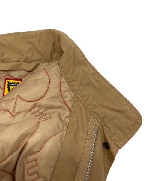 HUMAN MADE（ヒューマンメイド）HUMAN MADE (ヒューマンメイド) カモ刺繍ライナー付きモッズコート ベージュ サイズ:Ⅿの古着・服飾アイテム