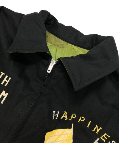 BEAMS（ビームス）BEAMS (ビームス) TAILOR 東洋 (テーラー東洋) リバーシブルベトジャン ブラック×カーキ サイズ:Lの古着・服飾アイテム