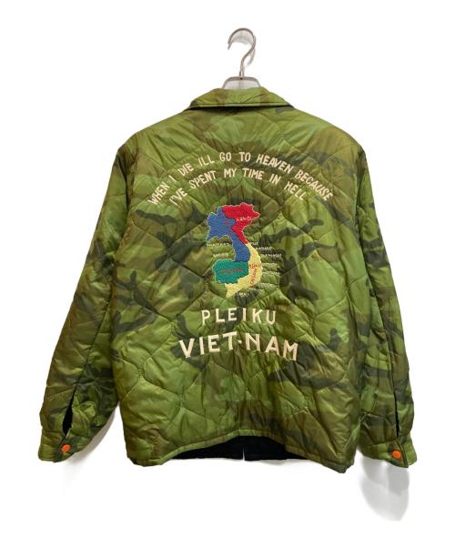 BEAMS（ビームス）BEAMS (ビームス) TAILOR 東洋 (テーラー東洋) リバーシブルベトジャン ブラック×カーキ サイズ:Lの古着・服飾アイテム