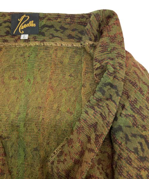 Needles（ニードルズ）Needles (ニードルズ) 総柄ジャケット カーキ×ブラウン サイズ:Lの古着・服飾アイテム