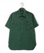 Needlesニードルズ）の古着「WORK SHIRT POLY CLOTH」｜グリーン