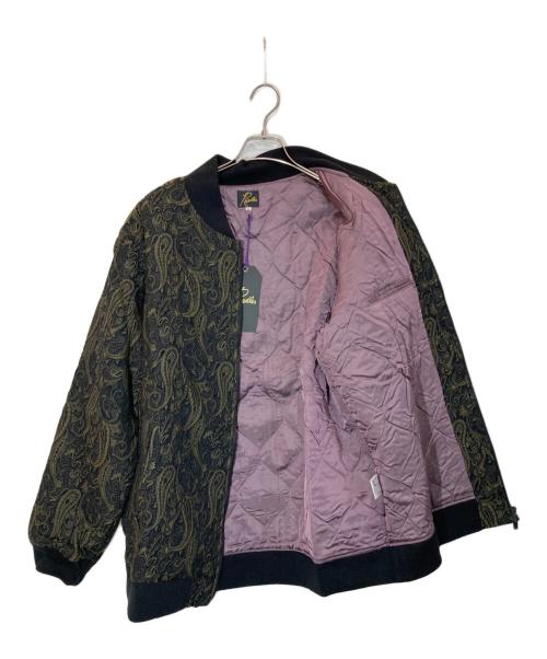 Needles（ニードルズ）Needles (ニードルズ) B.B. Jacket - AC/W/PE Gobelin Jq. ブラック×グリーン サイズ:Lの古着・服飾アイテム