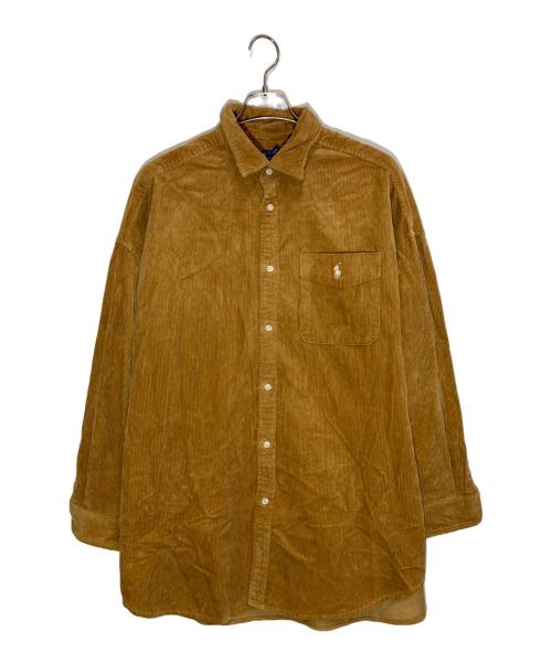 POLO RALPH LAUREN（ポロ・ラルフローレン）POLO RALPH LAUREN (ポロ・ラルフローレン) ビッグコットンコーデュロイシャツ ブラウン サイズ:SIZE Lの古着・服飾アイテム