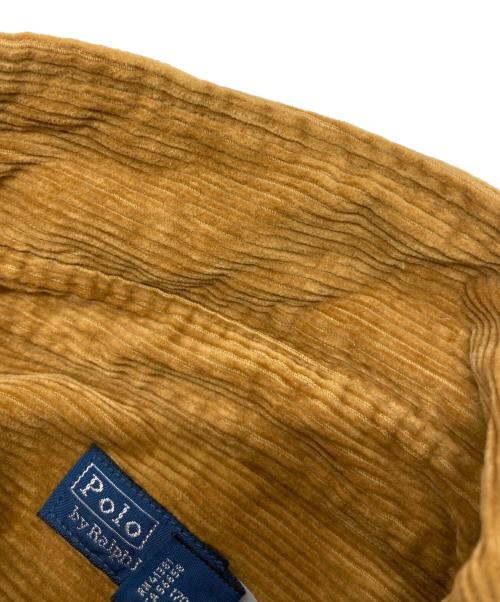 POLO RALPH LAUREN（ポロ・ラルフローレン）POLO RALPH LAUREN (ポロ・ラルフローレン) ビッグコットンコーデュロイシャツ ブラウン サイズ:SIZE Lの古着・服飾アイテム