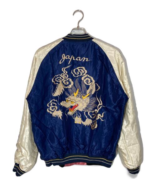 テーラー東洋（テーラートウヨウ）テーラー東洋 (テーラートウヨウ) Mid 1950s Style Acetate Souvenir Jacket ピンク×ブルー サイズ:Lの古着・服飾アイテム