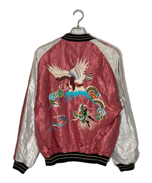 テーラー東洋（テーラートウヨウ）テーラー東洋 (テーラートウヨウ) Mid 1950s Style Acetate Souvenir Jacket ピンク×ブルー サイズ:Lの古着・服飾アイテム