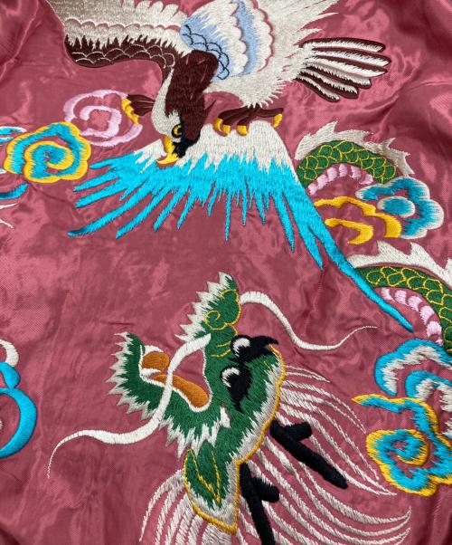 テーラー東洋（テーラートウヨウ）テーラー東洋 (テーラートウヨウ) Mid 1950s Style Acetate Souvenir Jacket ピンク×ブルー サイズ:Lの古着・服飾アイテム