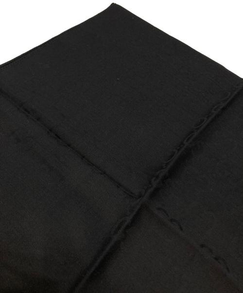 GUCCI（グッチ）GUCCI (グッチ) ウールシルクGGストール ブラックの古着・服飾アイテム