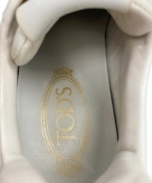 TOD'S（トッズ）TOD'S (トッズ) レザースニーカー ホワイト サイズ:SIZE 37の古着・服飾アイテム