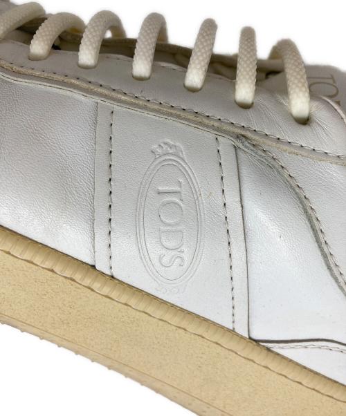 TOD'S（トッズ）TOD'S (トッズ) レザースニーカー ホワイト サイズ:SIZE 37の古着・服飾アイテム