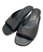 TOD'Sトッズ）の古着「レザーミュール」｜ブラック