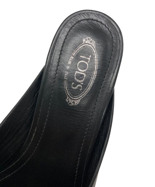 TOD'S（トッズ）TOD'S (トッズ) レザーミュール ブラック サイズ:SIZE 36の古着・服飾アイテム