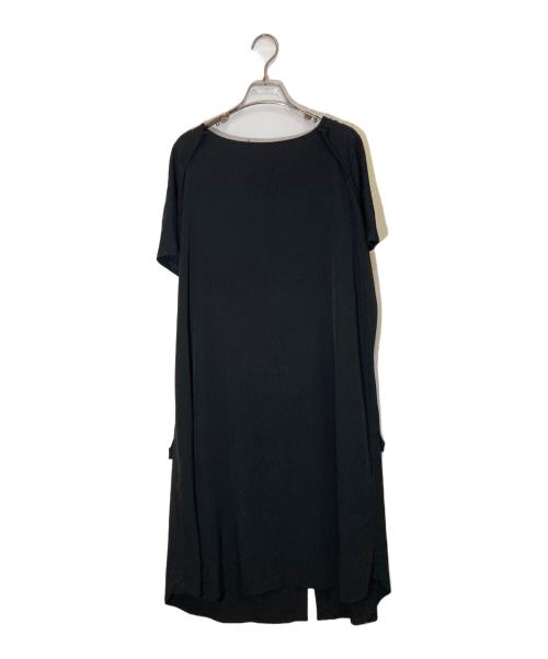 Y's（ワイズ）Y's (ワイズ) ドッキングカットソーワンピース ブラック サイズ:2の古着・服飾アイテム