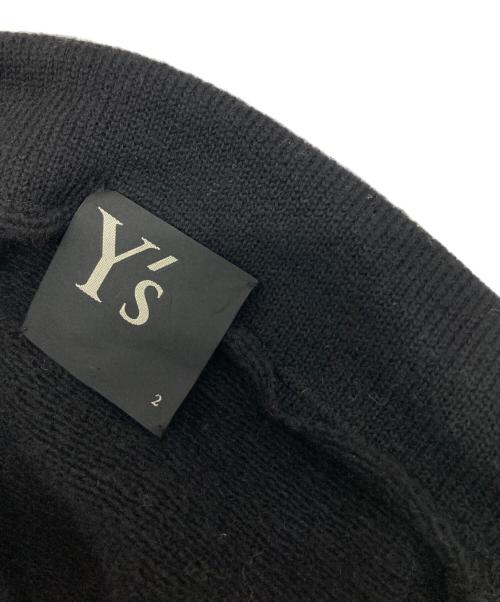 Y's（ワイズ）Y's (ワイズ) 変形ニットジャケット ブラック サイズ:2の古着・服飾アイテム