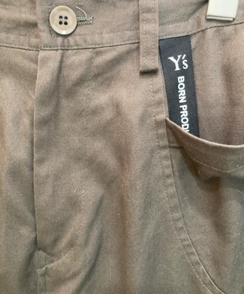 Y's（ワイズ）Y's (ワイズ) コットンワイドパンツ オリーブ サイズ:1の古着・服飾アイテム
