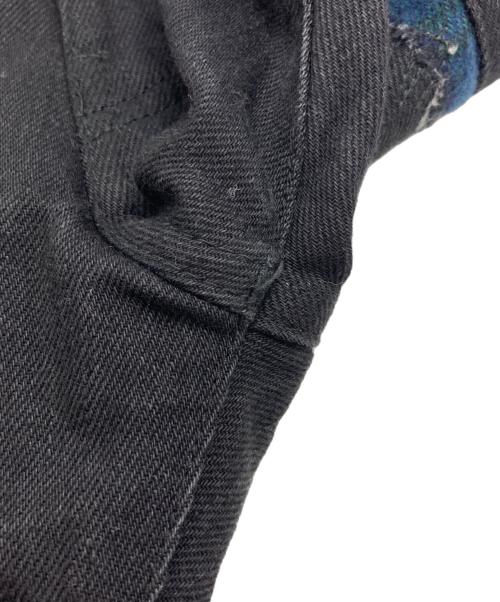 JUNYA WATANABE COMME des GARCONS（(ジュンヤワタナベ コムデギャルソン）JUNYA WATANABE COMME des GARCONS ((ジュンヤワタナベ コムデギャルソン) 異素材パッチワークデニムパンツ ブラック サイズ:Sの古着・服飾アイテム