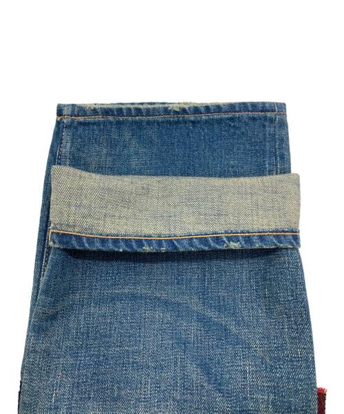 JUNYA WATANABE COMME des GARCONS（(ジュンヤワタナベ コムデギャルソン）JUNYA WATANABE COMME des GARCONS ((ジュンヤワタナベ コムデギャルソン) 異素材パッチワークデニムパンツ インディゴ サイズ:Sの古着・服飾アイテム