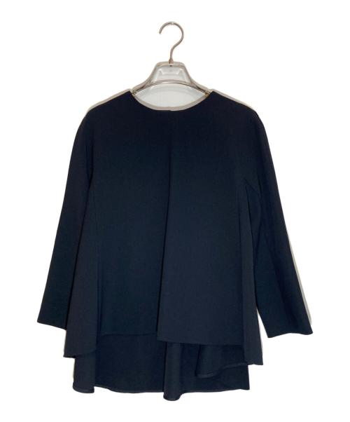 TOMORROW LAND（トゥモローランド）TOMORROW LAND (トゥモローランド) ドライダブルクロス クルーネックプルオーバー ネイビー サイズ:34の古着・服飾アイテム