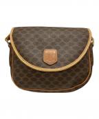 CELINEセリーヌ）の古着「マカダム ショルダーバッグ」｜ブラウン×ベージュ