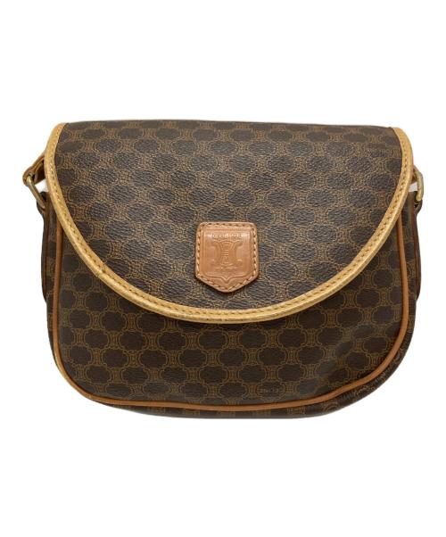 CELINE（セリーヌ）CELINE (セリーヌ) マカダム ショルダーバッグ ブラウン×ベージュ サイズ:-の古着・服飾アイテム
