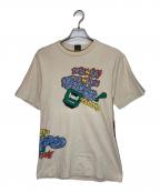 stussyステューシー）の古着「プリントTシャツ」｜ベージュ