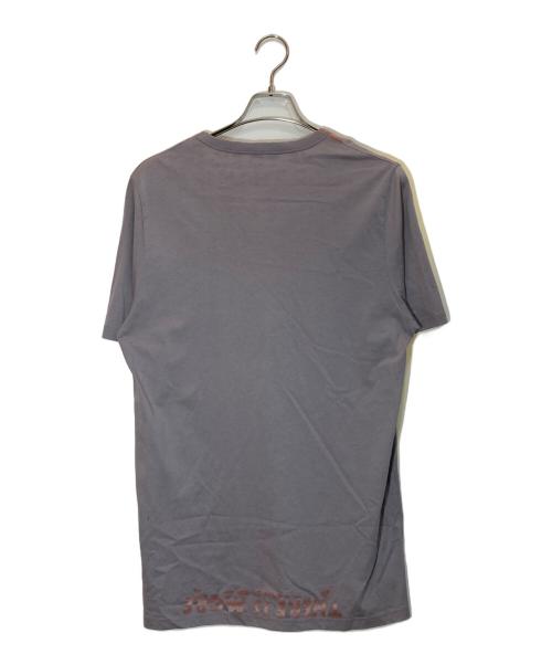 Maison Margiela（メゾンマルジェラ）Maison Margiela (メゾンマルジェラ) エイズフロッキープリント VネックTシャツ グレー サイズ:Lの古着・服飾アイテム