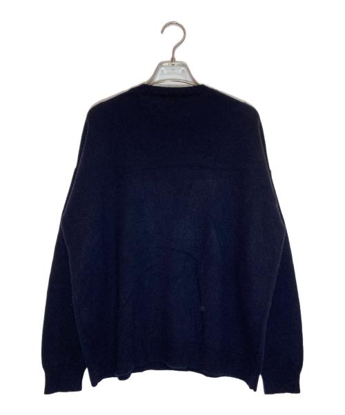 MaxMara（マックスマーラ）MaxMara (マックスマーラ) VICOLO ビジューウールカシミヤニット ネイビー サイズ:Ⅿの古着・服飾アイテム