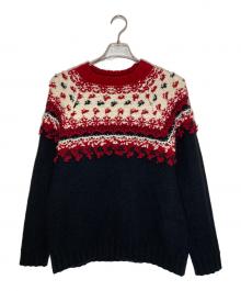 MONCLER（モンクレール）の古着「ノルディック柄編み ニット」｜マルチカラー