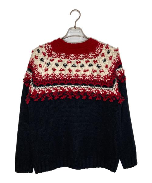 MONCLER（モンクレール）MONCLER (モンクレール) ノルディック柄編み ニット マルチカラー サイズ:Sの古着・服飾アイテム